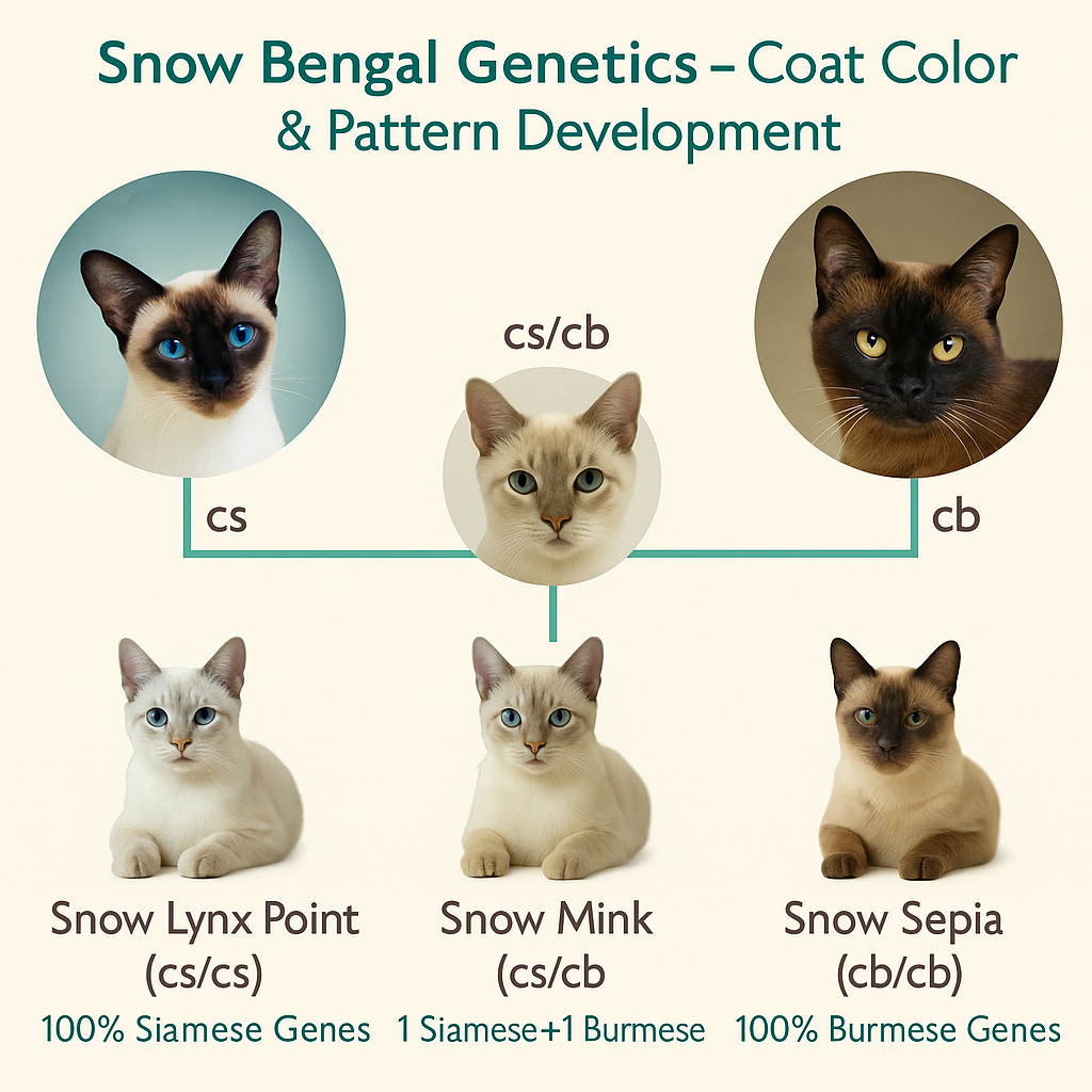 Image showing Snow Bengal Cats Genetics