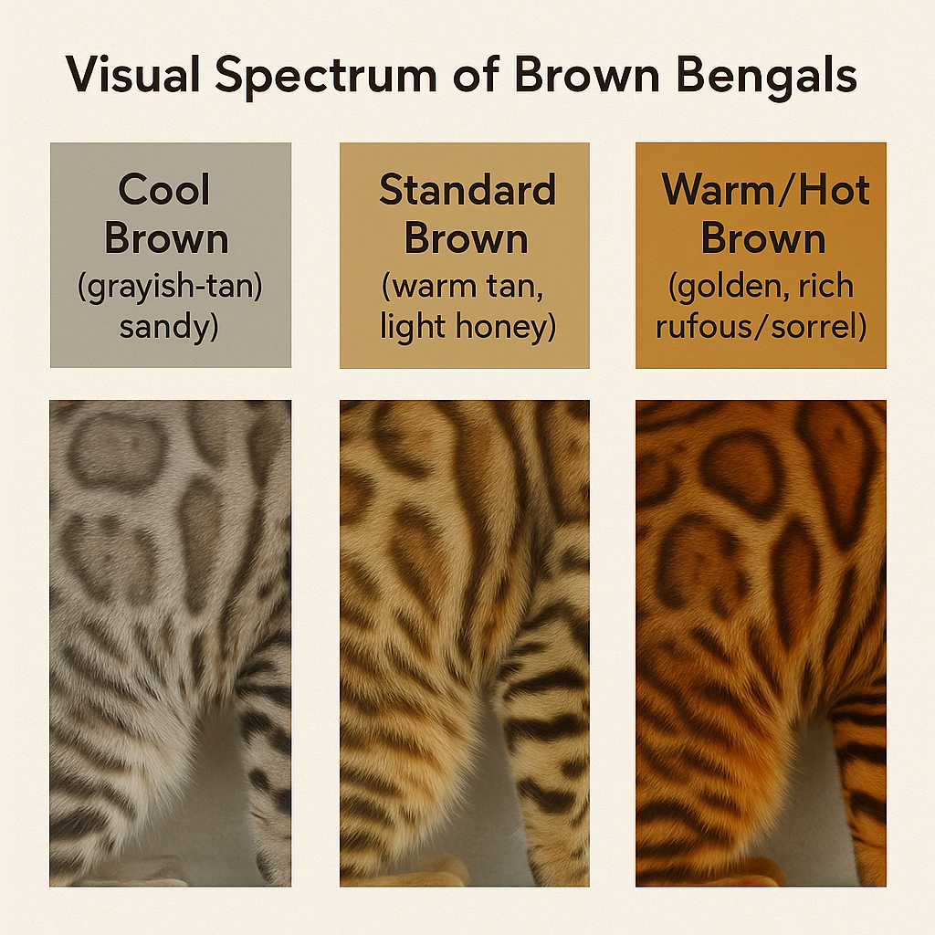 Visual Spectrum of Brown Bengals